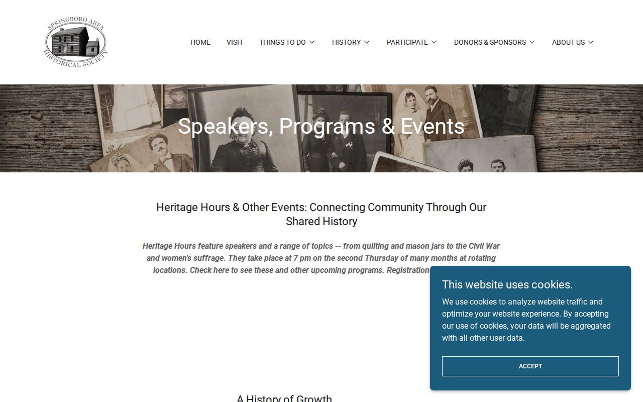 Clearcreek Township ZIP code directory historical context from Springboro Area Historical Society events